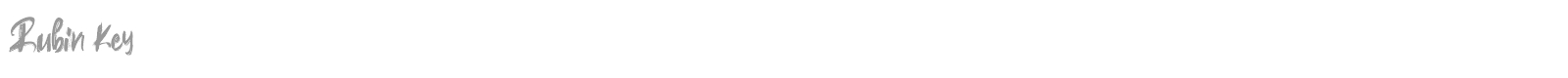 Rubin Key font preview